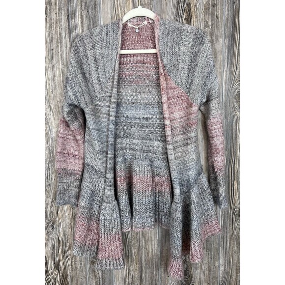 Anthropologie Knitted & Knotted Sweater Womens Cardigan Wool Mohair Open Size M - Picture 1 of 12